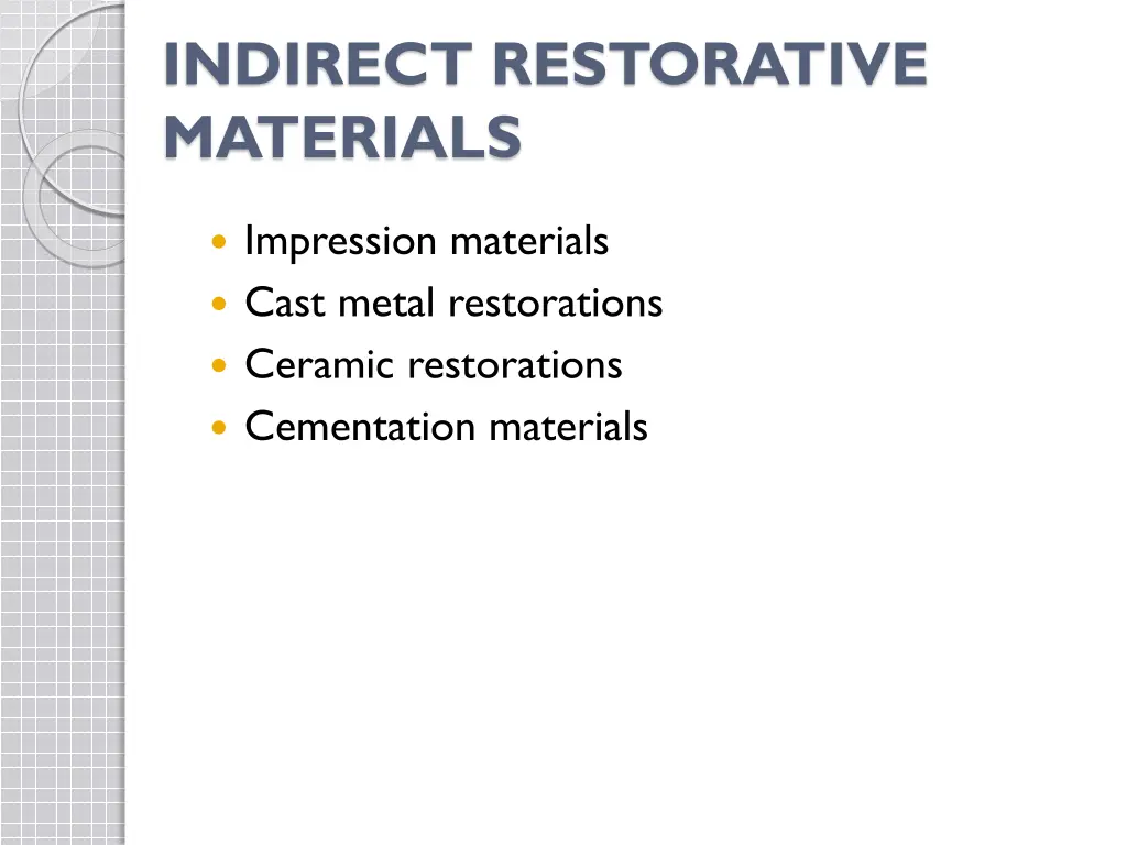 indirect restorative materials