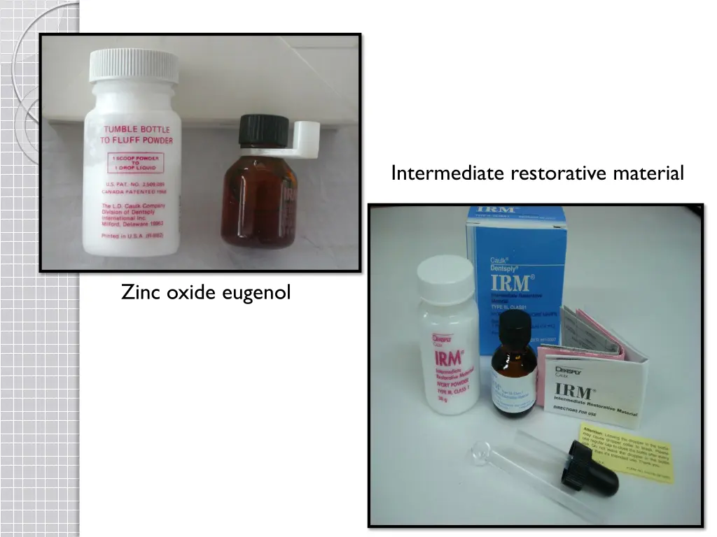 intermediate restorative material