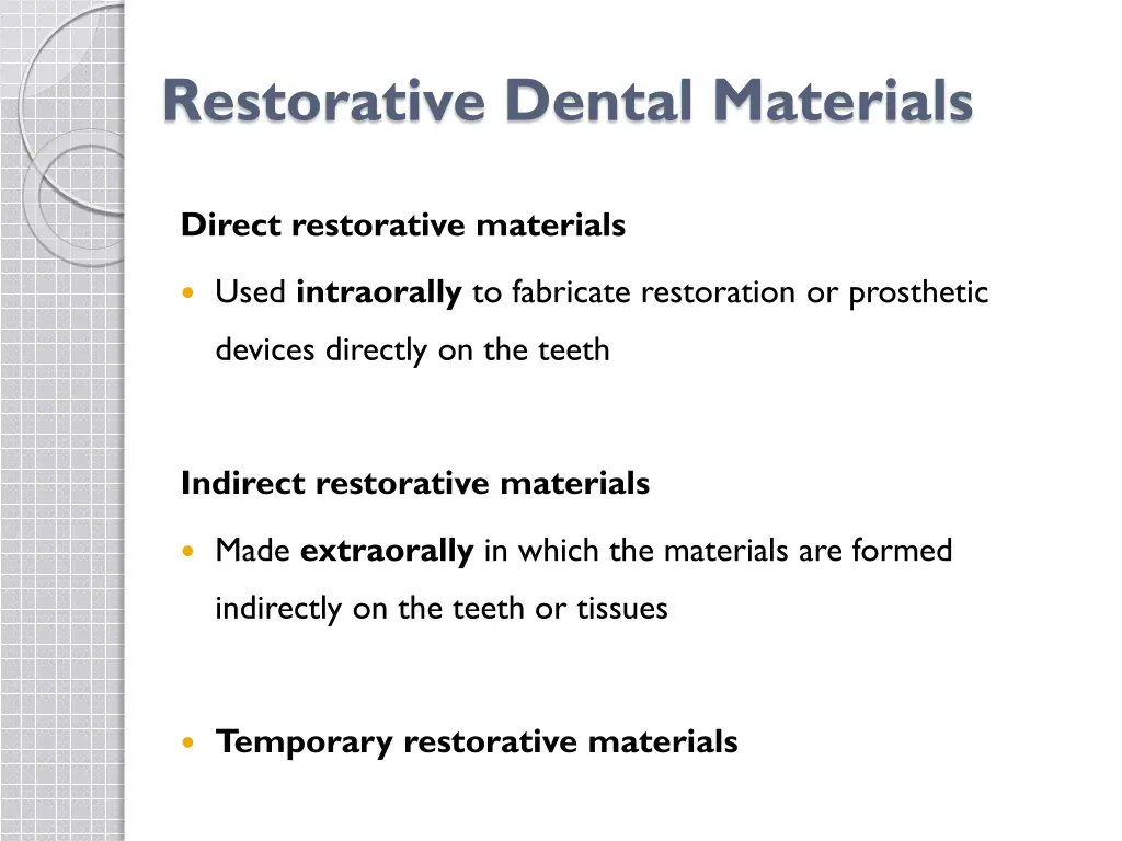restorative dental materials 1