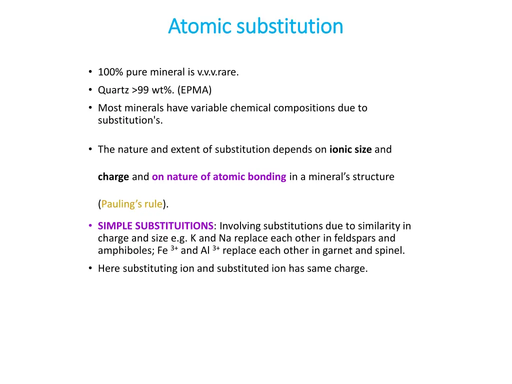 atomic atomic substitution substitution