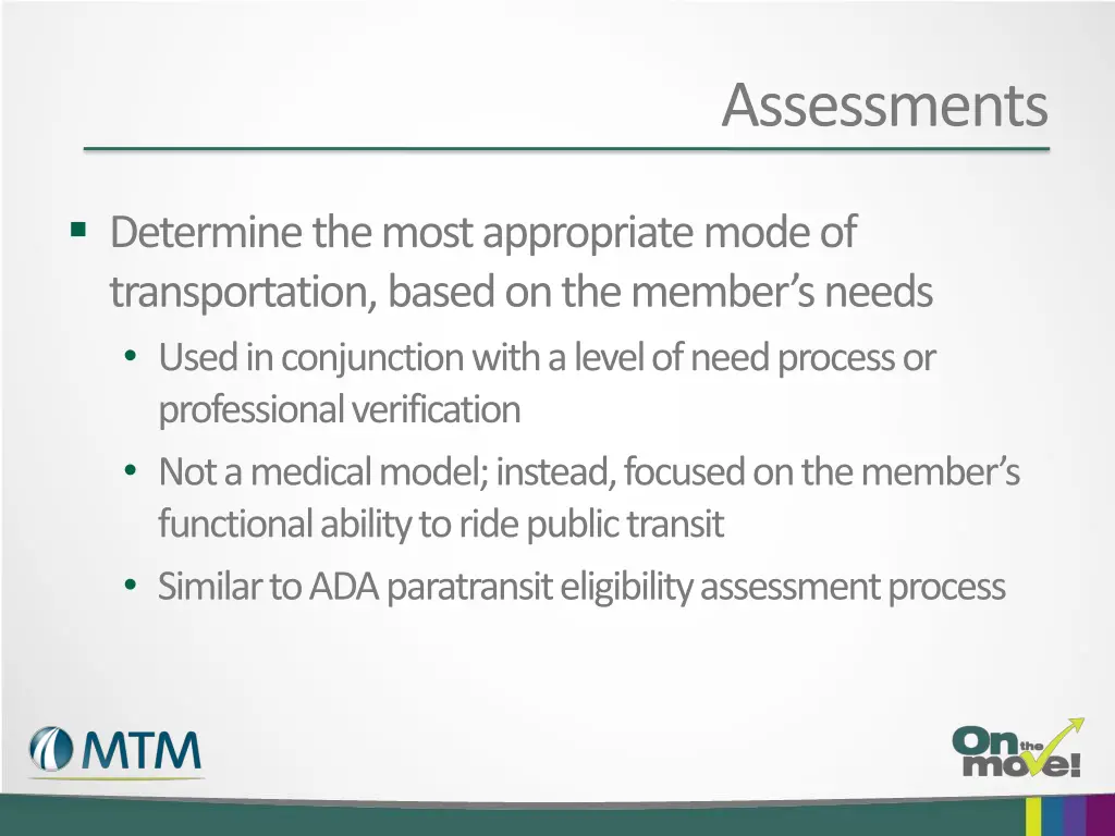 assessments