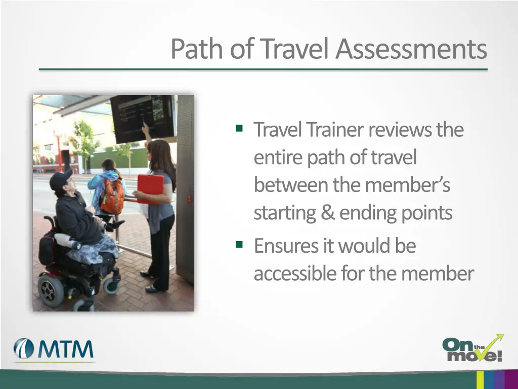 path of travel assessments