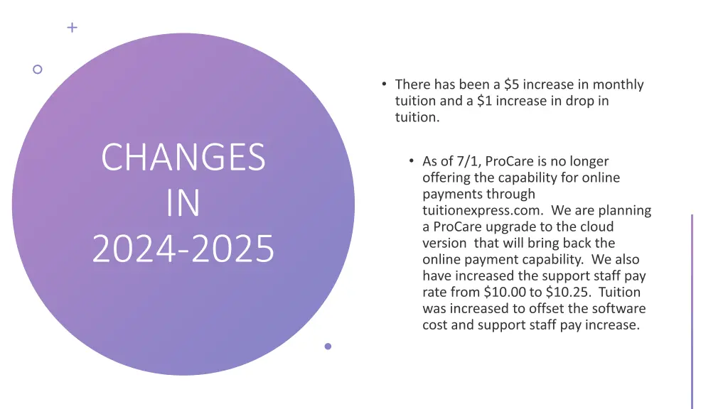 changes in 2024 2025