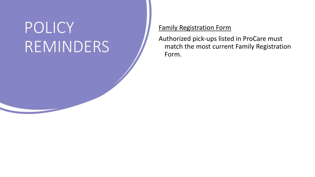 policy reminders 4