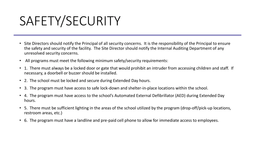 safety security