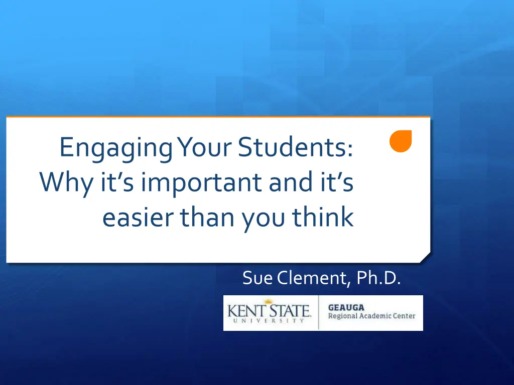 engaging your students why it s important