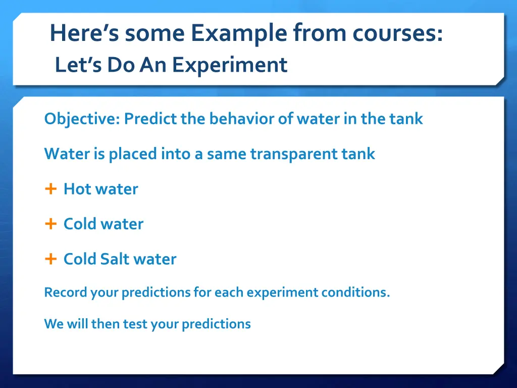 here s some example from courses