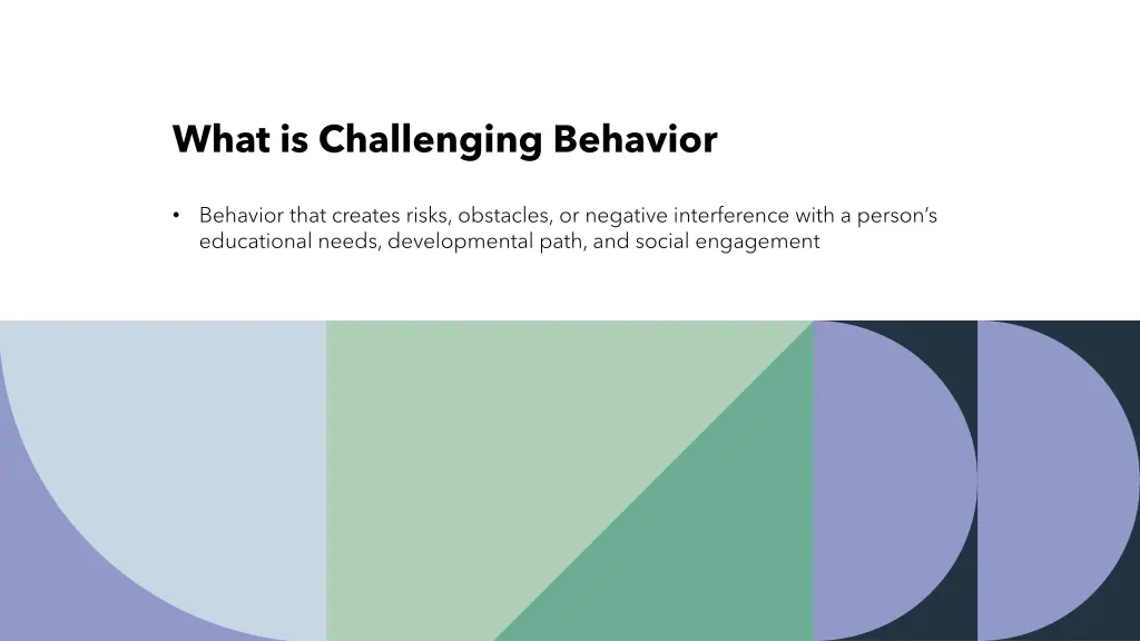 what is challenging behavior