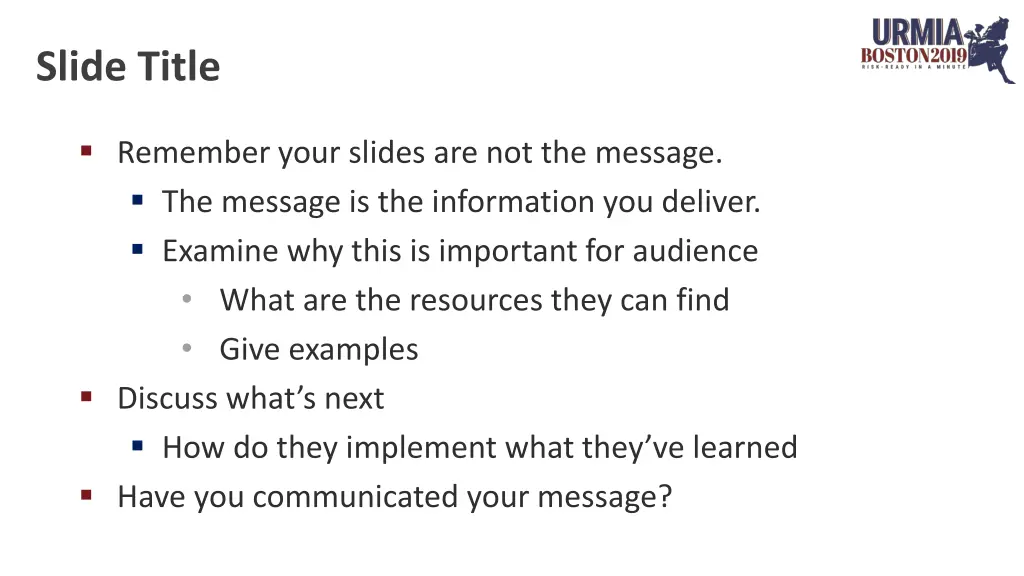 slide title