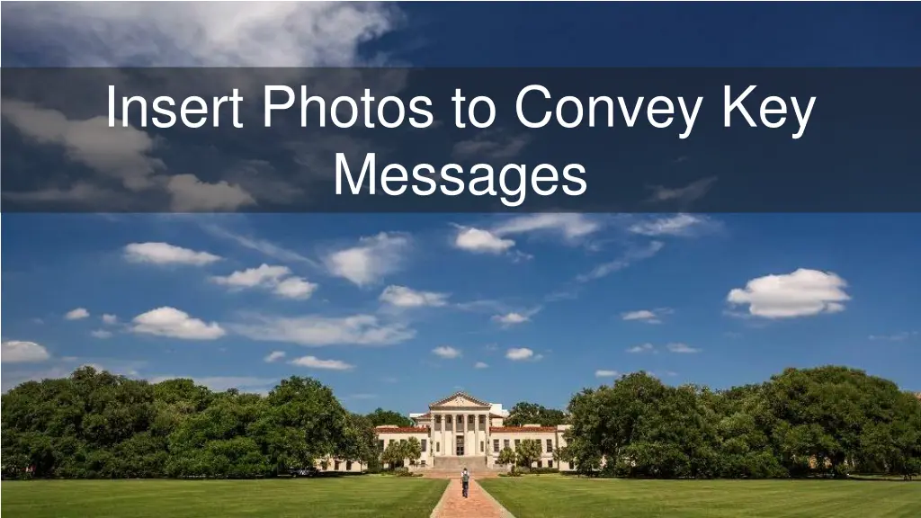 use images to convey key themes
