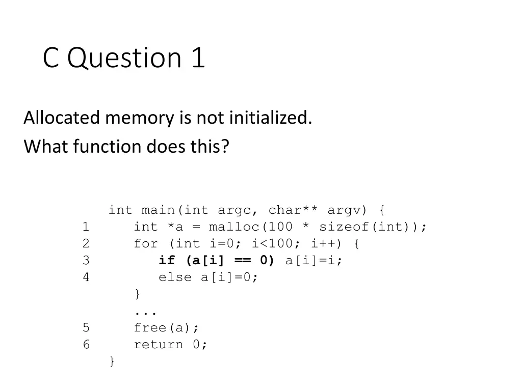 c question 1 2