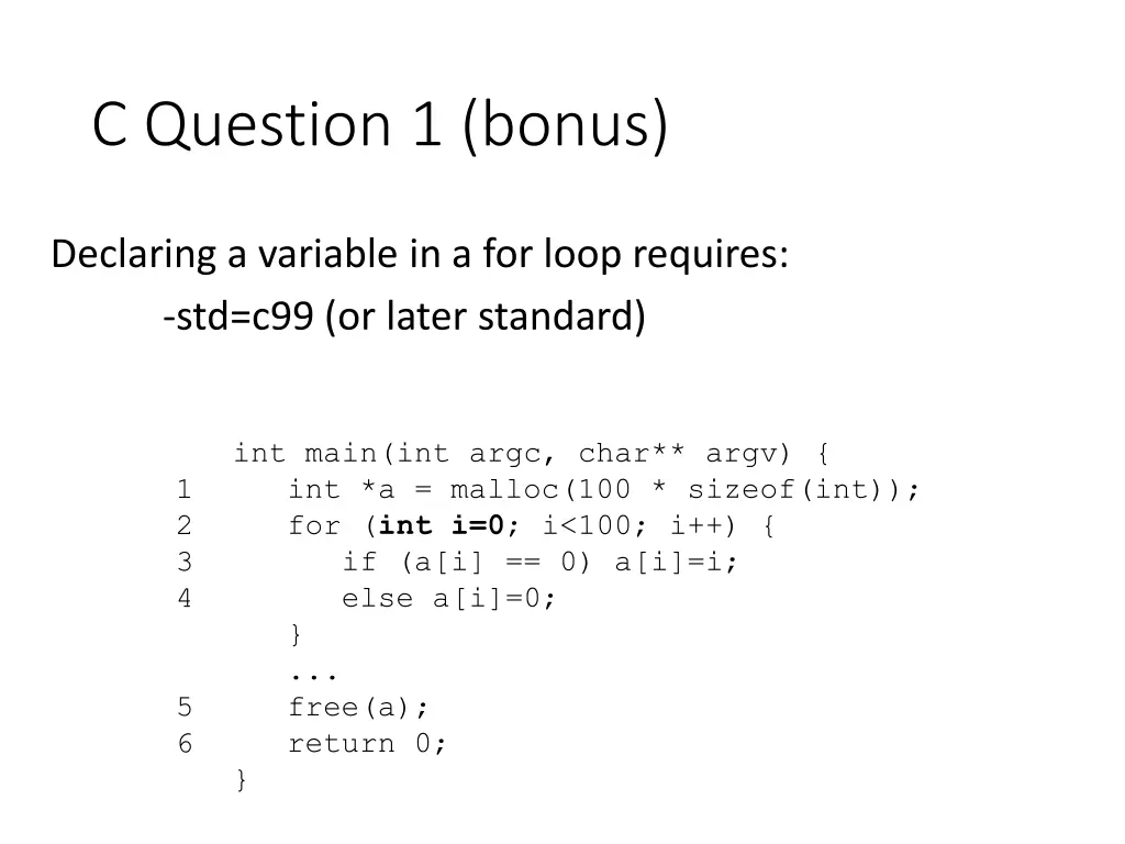 c question 1 bonus