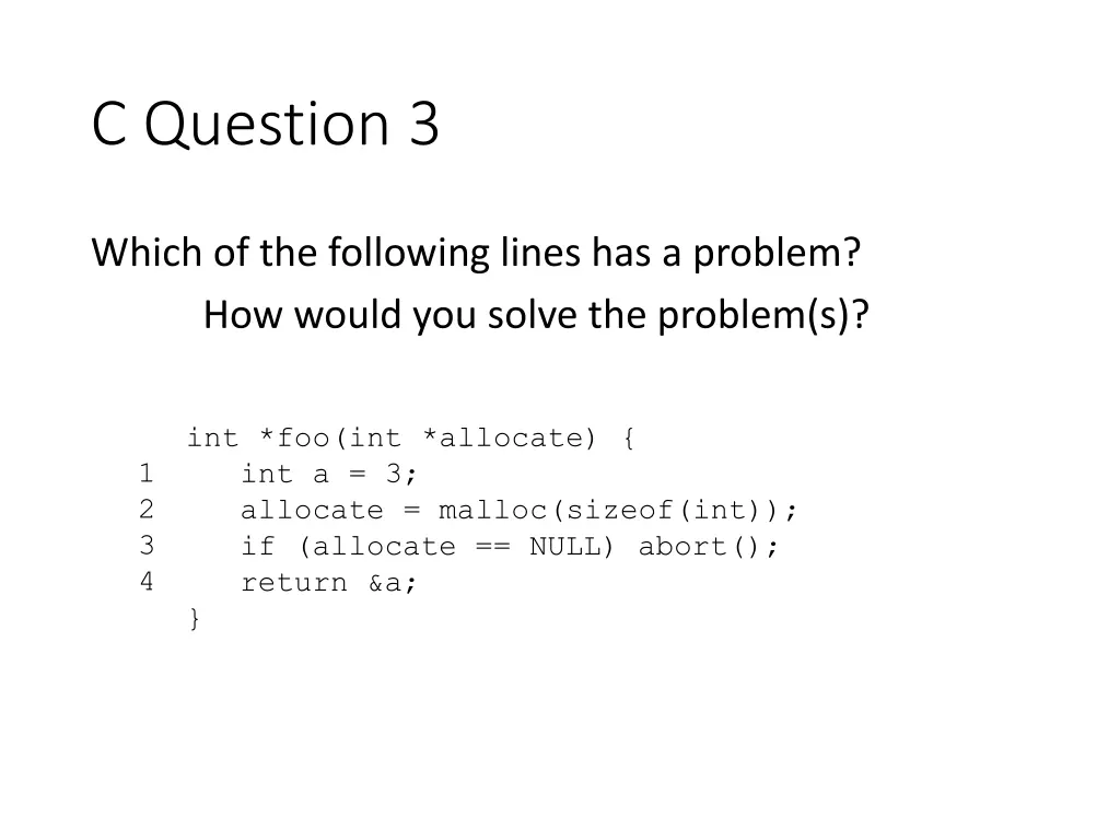c question 3