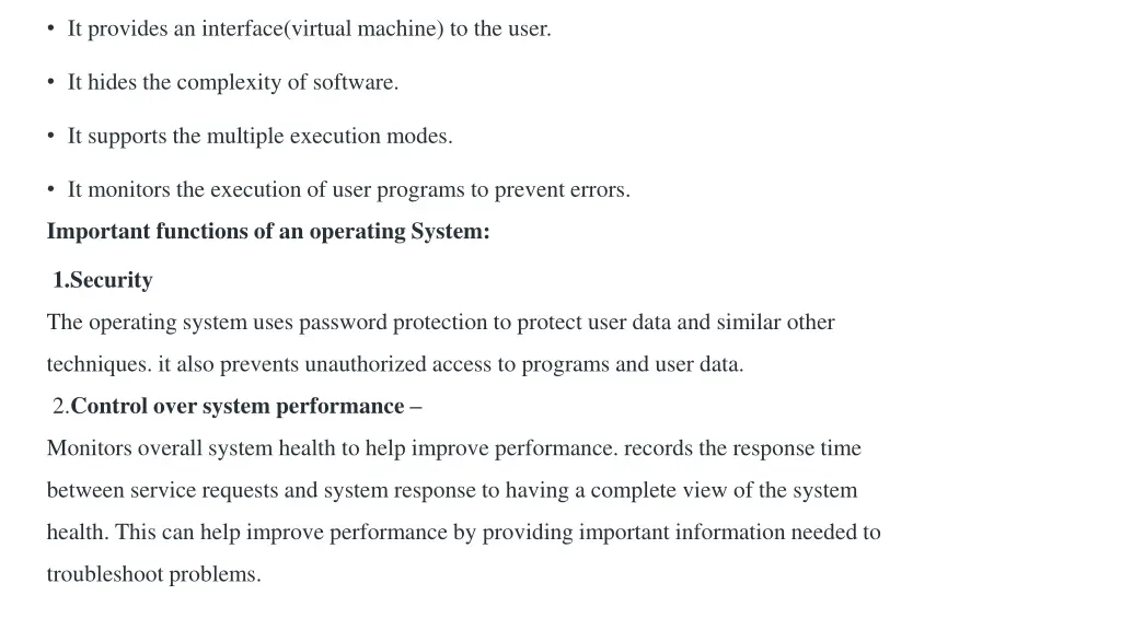 it provides an interface virtual machine