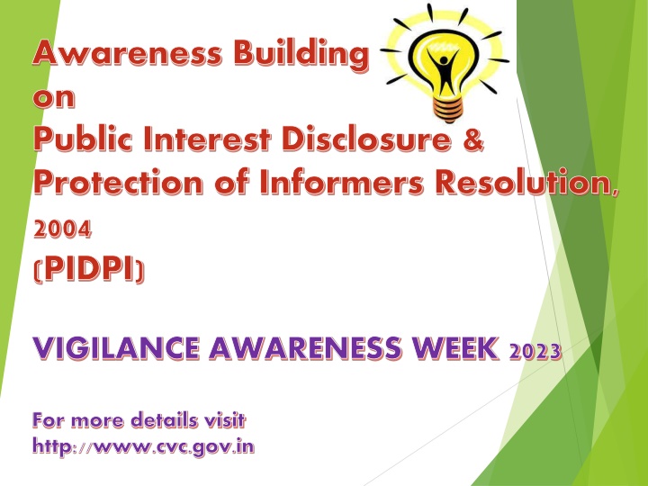 awareness building on public interest disclosure