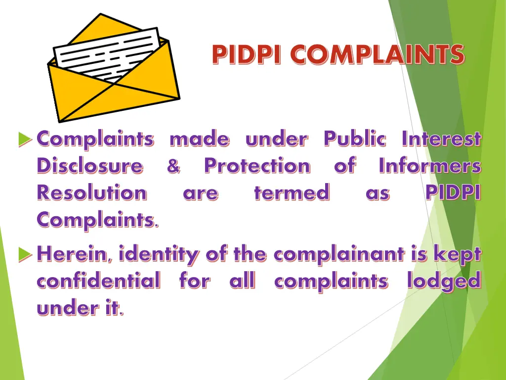 pidpi complaints