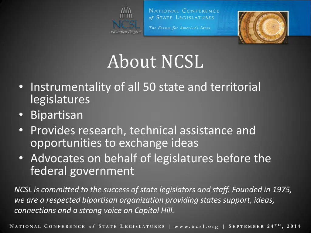 about ncsl