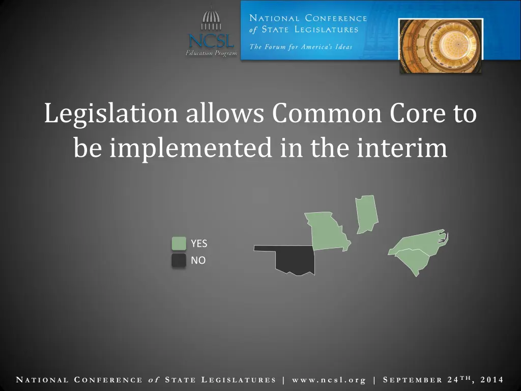 legislation allows common core to be implemented