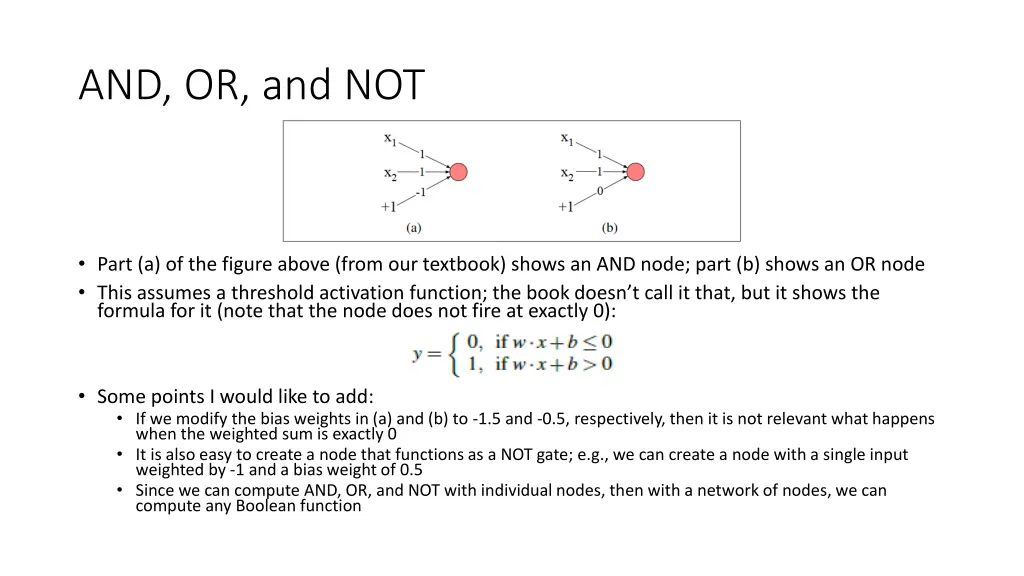 and or and not