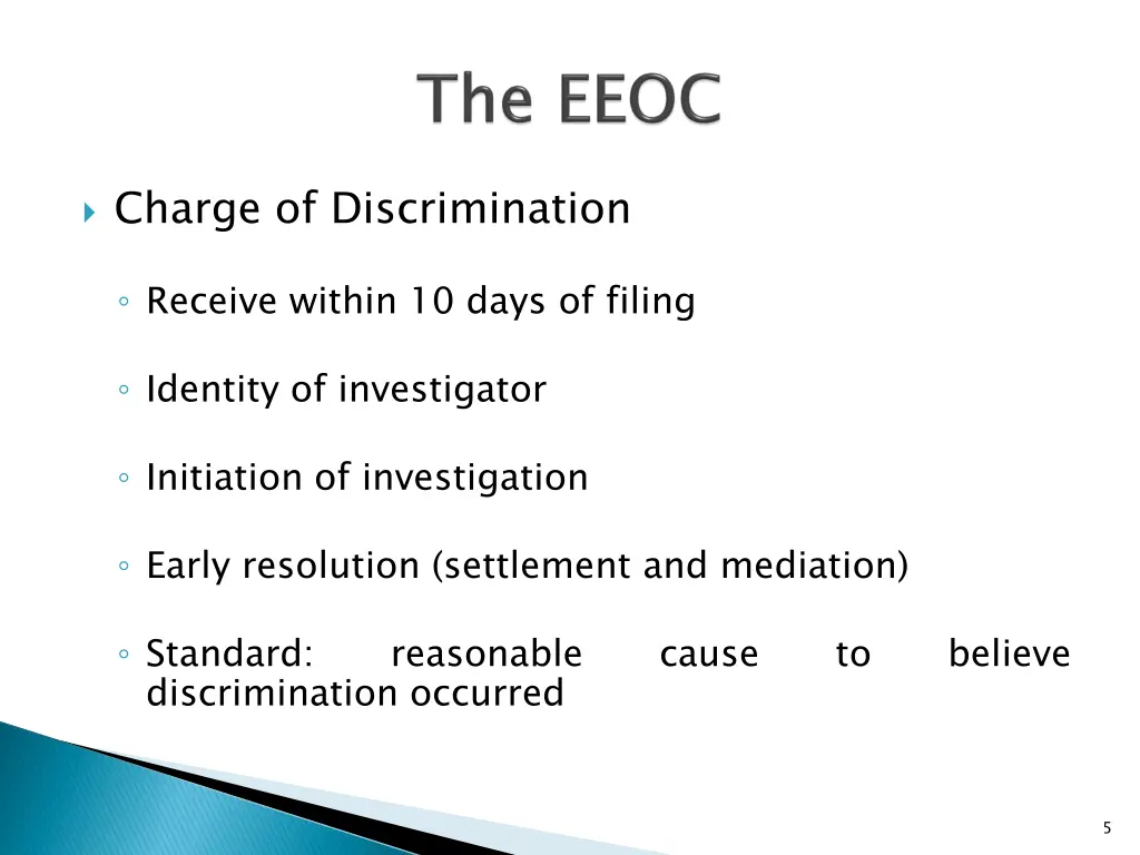 charge of discrimination