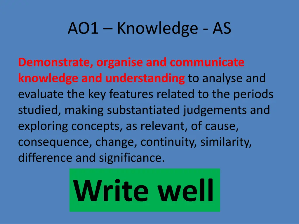 ao1 knowledge as