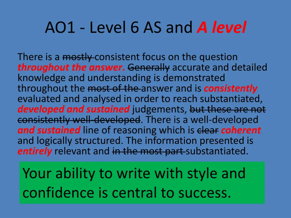 ao1 level 6 as and a level
