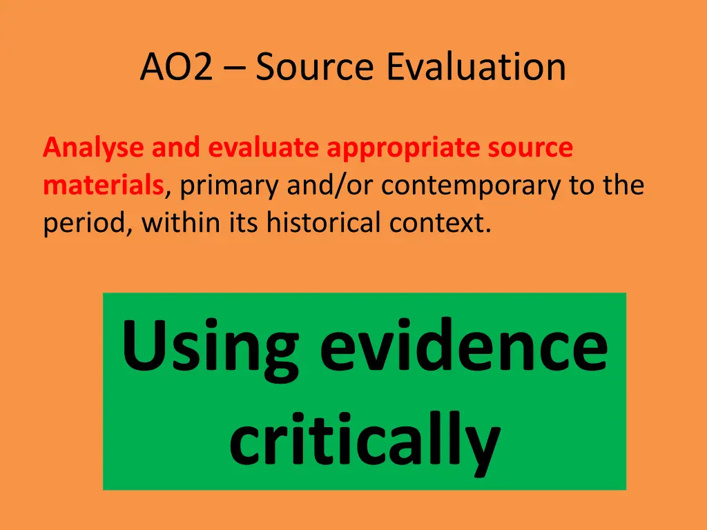 ao2 source evaluation