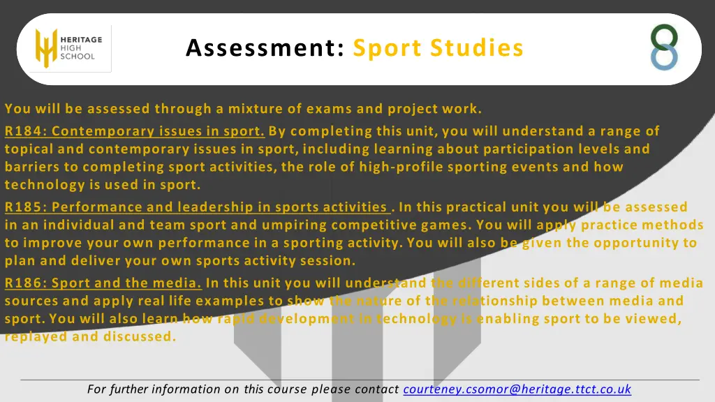 assessment sport studies
