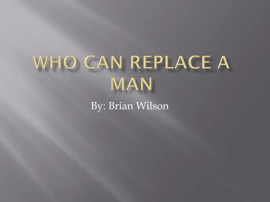 by brian wilson