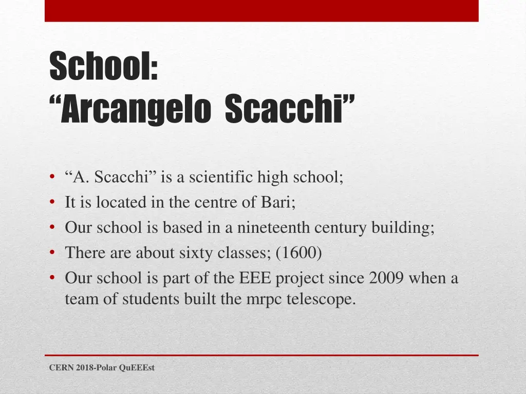 school arcangelo scacchi