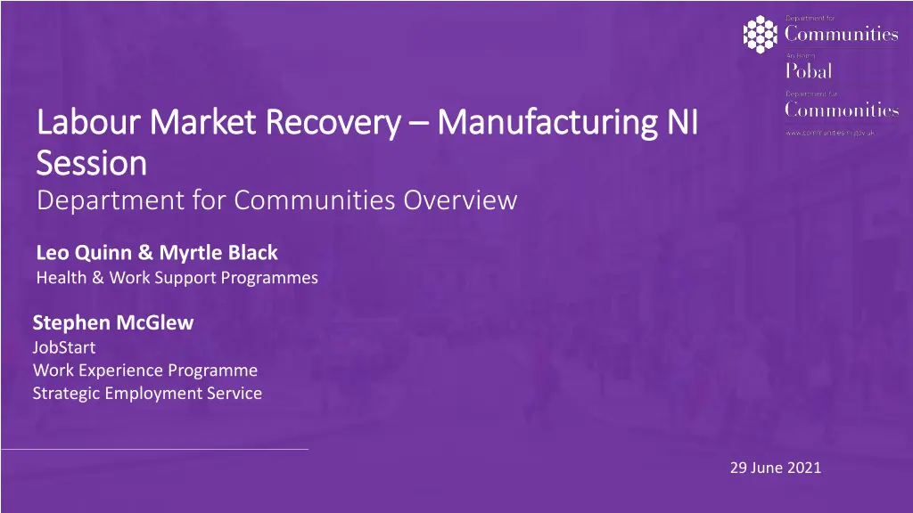 labour market recovery labour market recovery