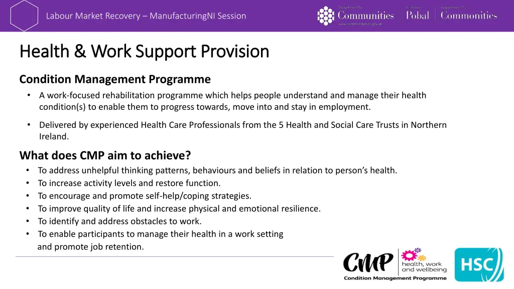 labour market recovery manufacturingni session 2