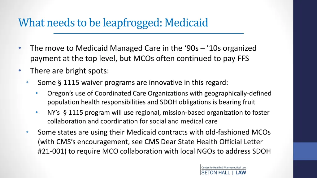 what needs to be leapfrogged medicaid