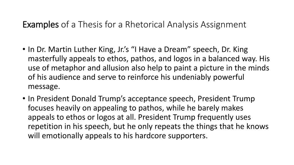 examples examples of a thesis for a rhetorical