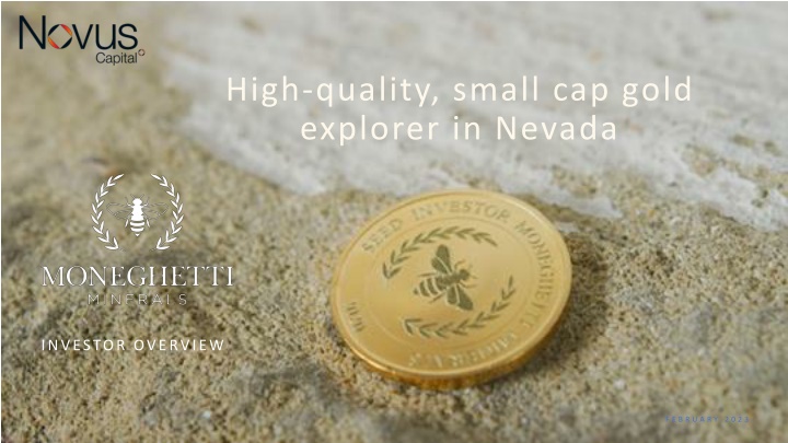 high quality small cap gold explorer in nevada