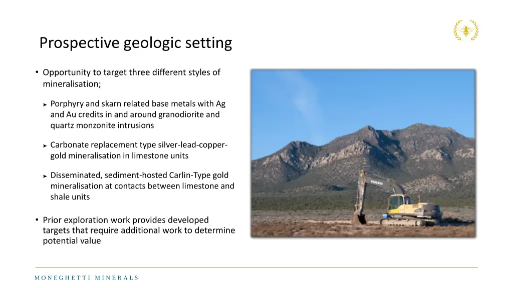 prospective geologic setting