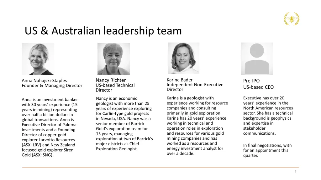 us australian leadership team