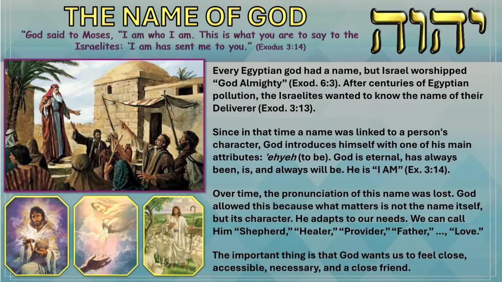 every egyptian god had a name but israel