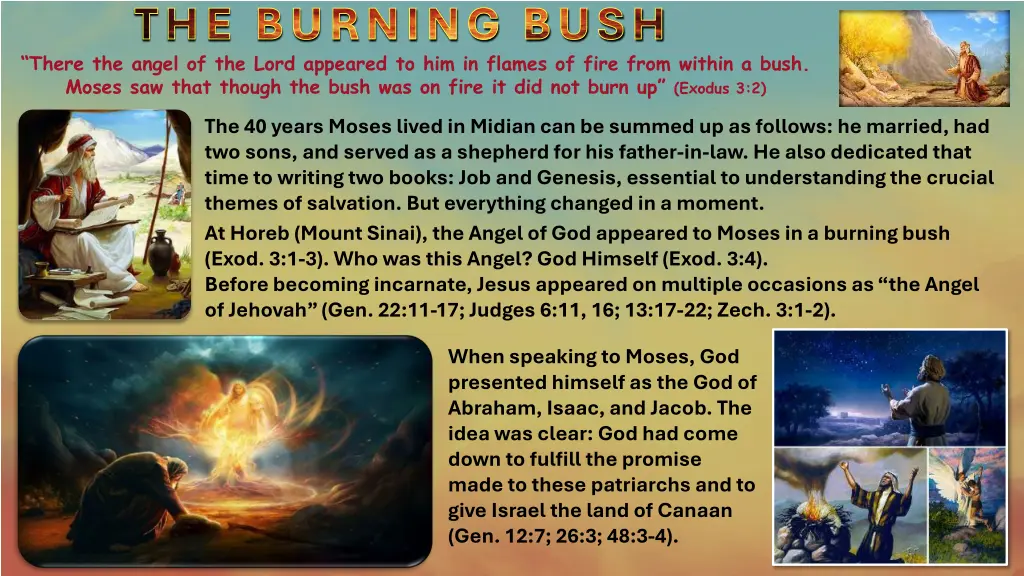 the burning bush there the angel of the lord