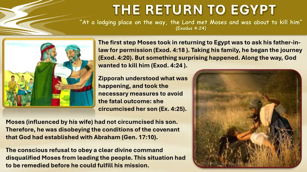 the return to egypt at a lodging place