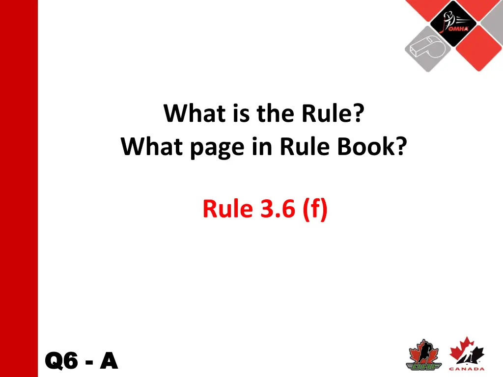 what is the rule what page in rule book