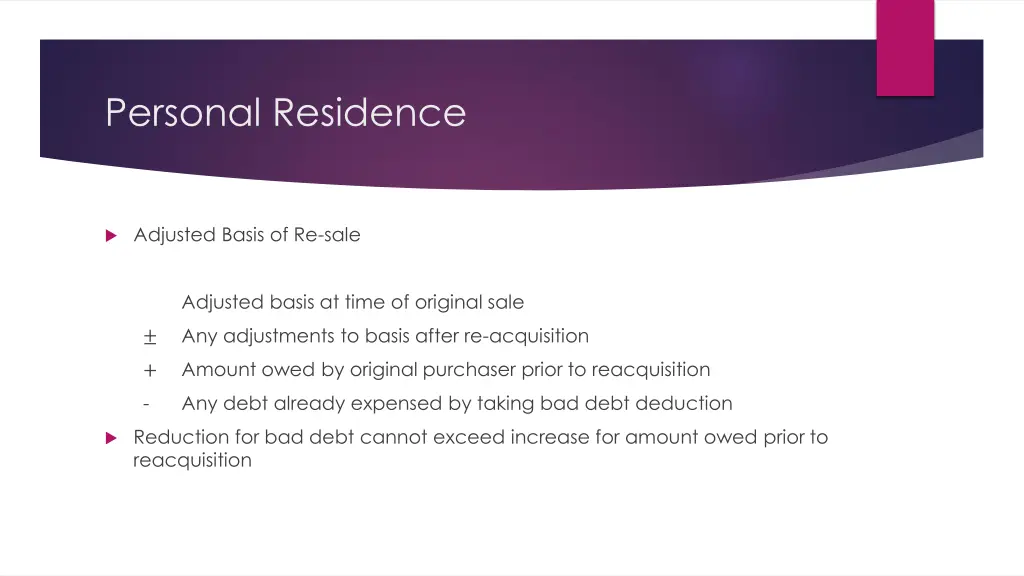 personal residence 3