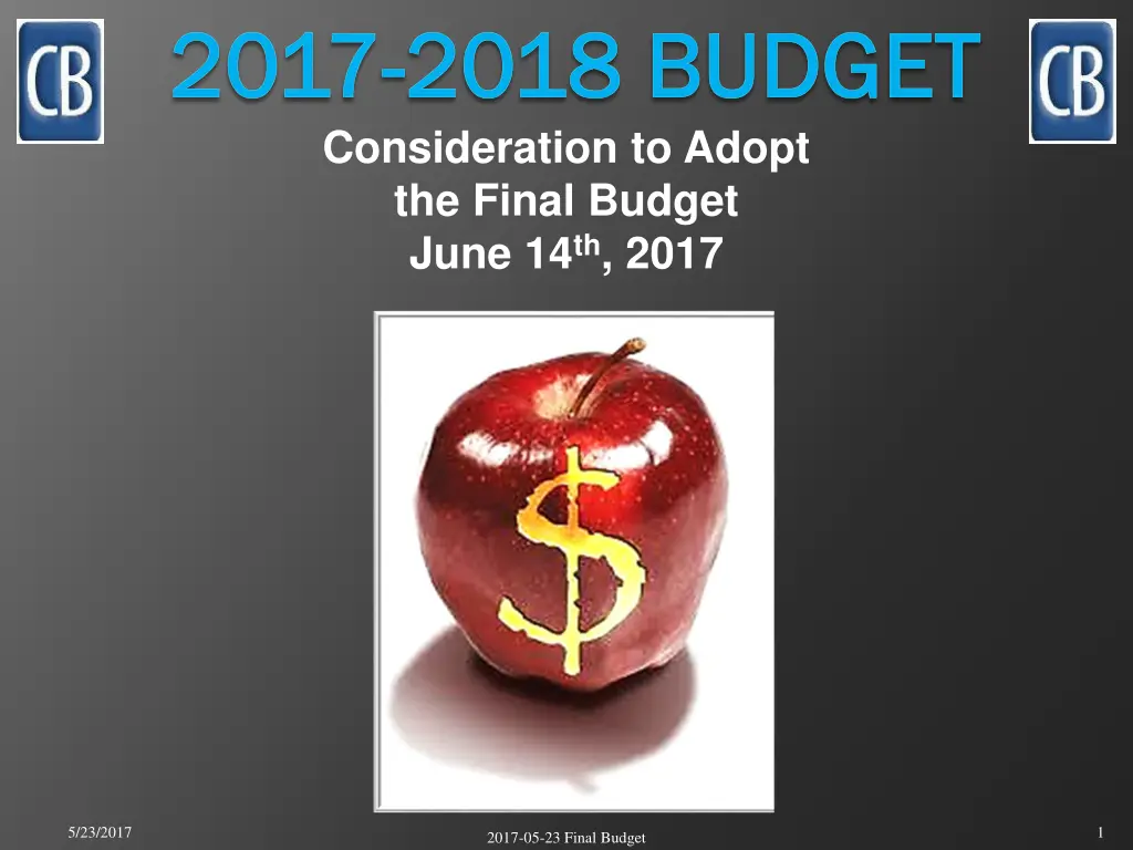 2017 2017 2018 budget 2018 budget consideration