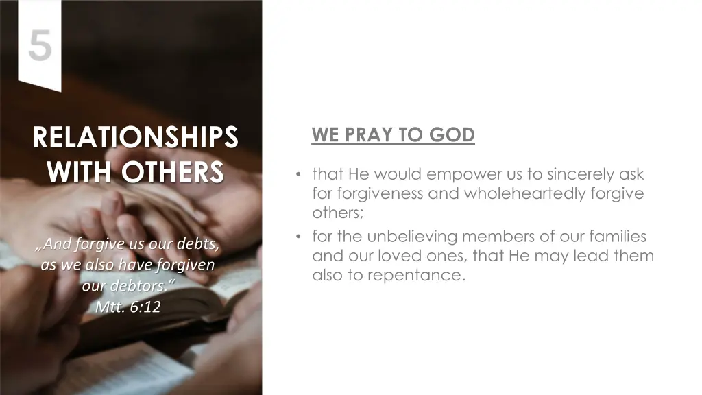 relationships with others