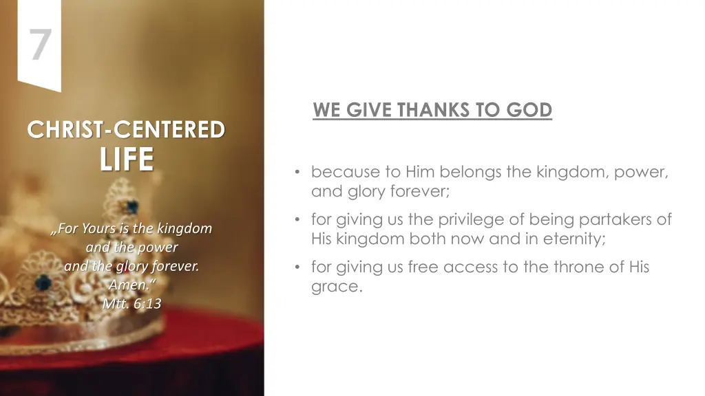 we give thanks to god 5