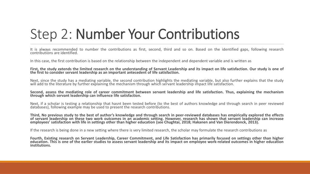 step 2 number your contributions number your