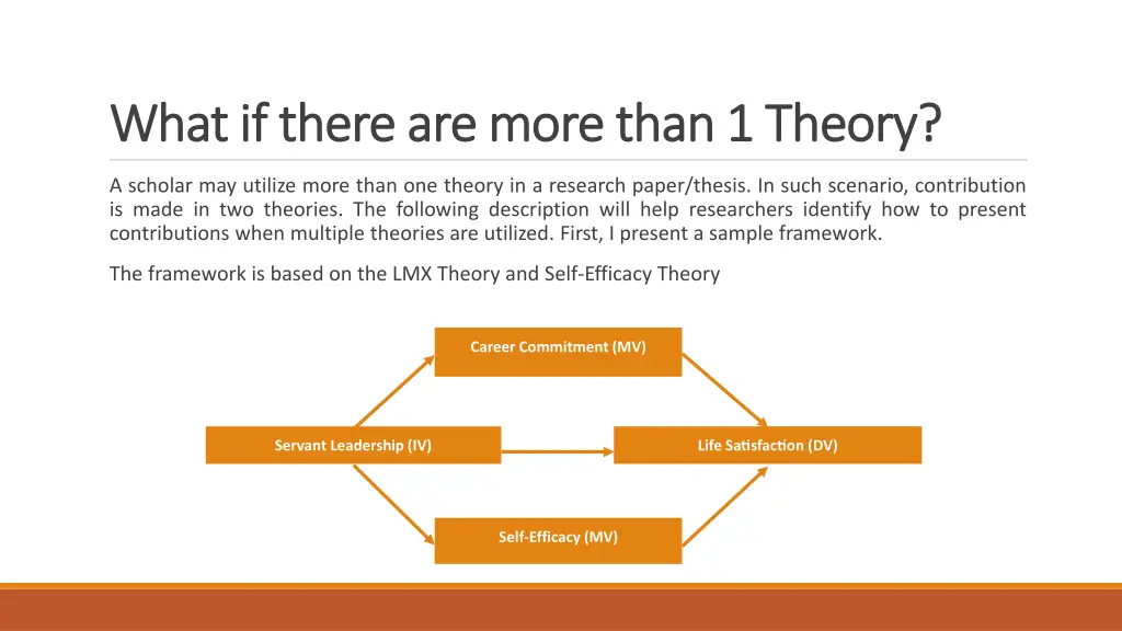 what if there are more than 1 theory what