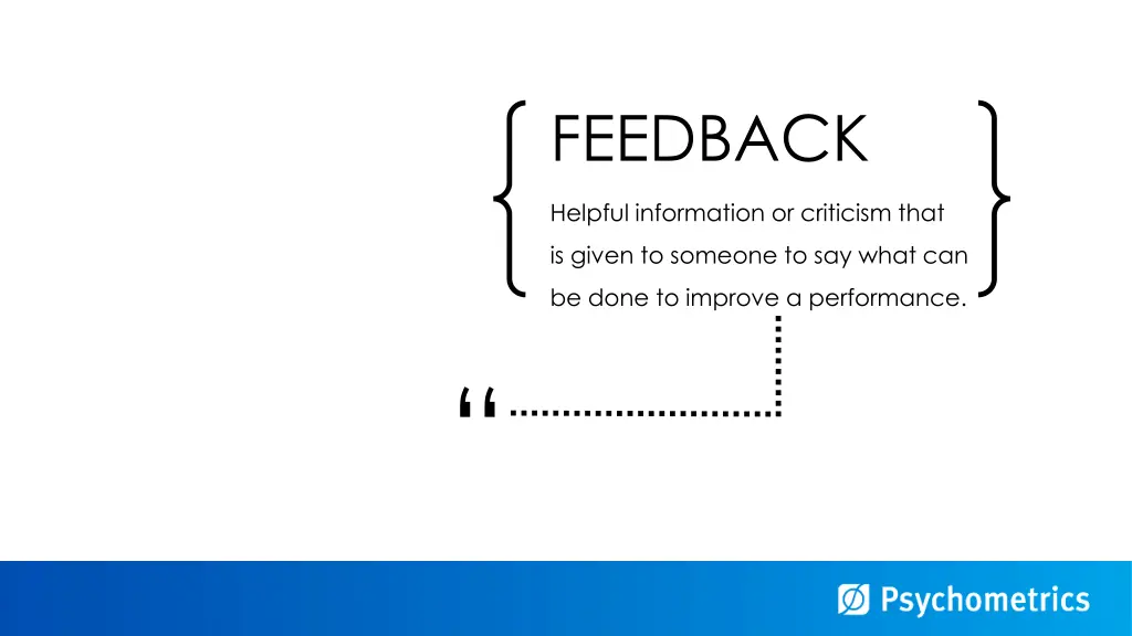 feedback