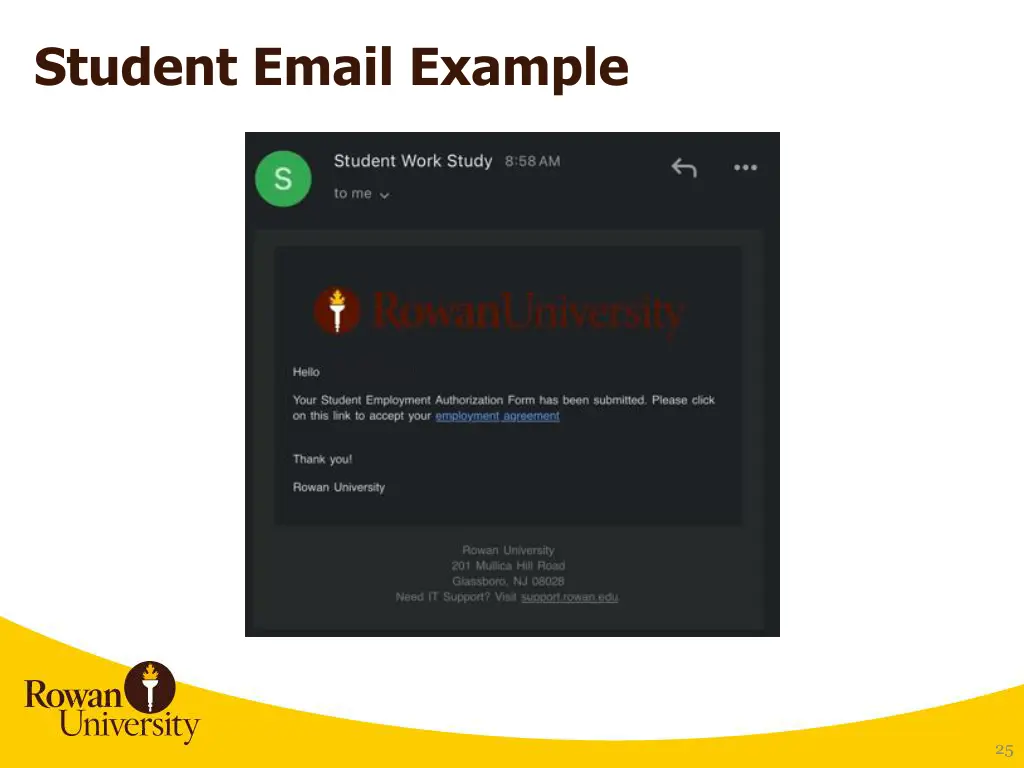 student email example