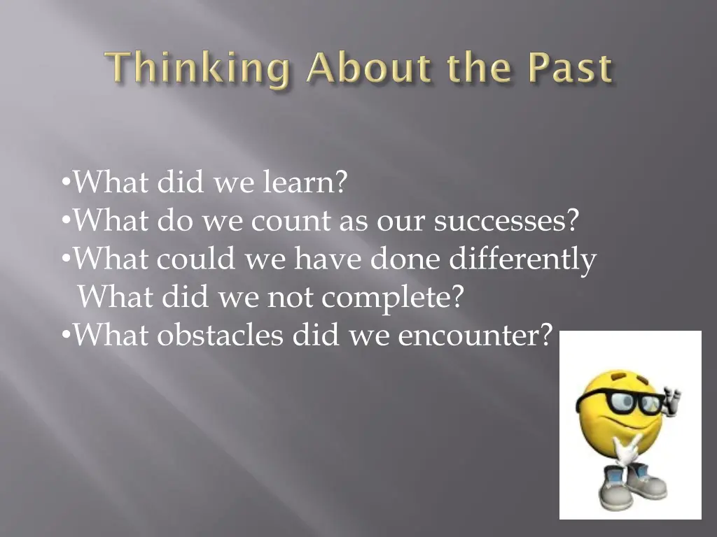 what did we learn what do we count